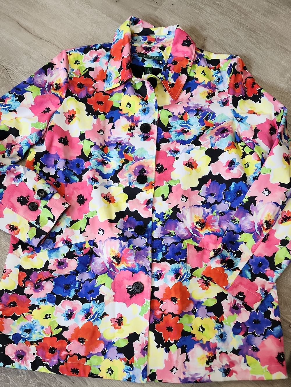 Lauren Ralph Lauren Multi-Color Floral Blazer - Picture 1 of 5
